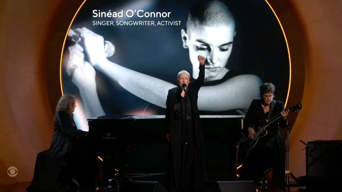 Annie Lennox at the Grammys