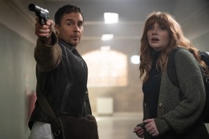 Sam Rockwell and Bryce Dallas Howard in Argylle movie